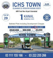 ichs town 1 KANAL plot for sale . Islamabad cooperative housing society