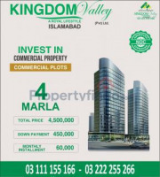 Kingdom valley 4 Marla Commercial plot