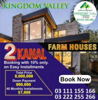 Kingdom valley 2 Kanal farm House plot