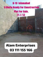 H13 islamabad 5 marla plot for sale