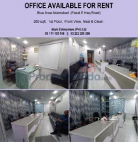 Office Available for rent in Blue Area Islamabad
